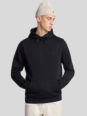 Lyle & Scott Black 100% Cotton Superfine Pullover Hoodie - Image 1 of 5
