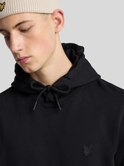 Lyle & Scott Black 100% Cotton Superfine Pullover Hoodie - Image 2 of 5