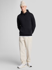 Lyle & Scott Black 100% Cotton Superfine Pullover Hoodie - Image 4 of 5