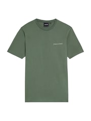 Lyle & Scott Green 100% Cotton Embroidered T-Shirt - Image 5 of 5