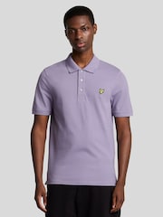 أرجواني - قميص بولو سادة من Lyle & Scott - صورة 1 من 5