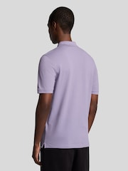 أرجواني - قميص بولو سادة من Lyle & Scott - صورة 3 من 5