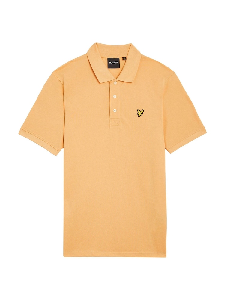 Оранжевый - Lyle & Scott Plain Polo Shirt - Image 5 of 5