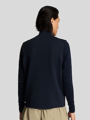 Lyle & Scott Blue Tonal Hybrid Gilet - Image 3 of 5