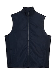 Lyle & Scott Blue Tonal Hybrid Gilet - Image 5 of 5