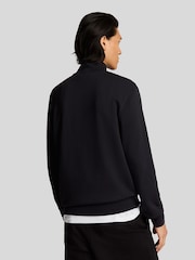Lyle & Scott Black 100% Cotton Superfine Quarter Zip Sweatshirt - Image 3 of 5