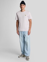 Lyle & Scott Pink Plain 100% Cotton T-Shirt - Image 4 of 4