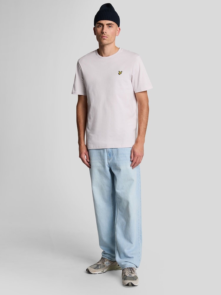 Lyle & Scott Pink Plain 100% Cotton T-Shirt - Image 4 of 4
