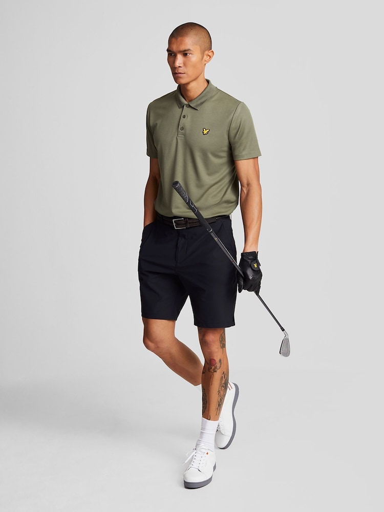 Lyle & Scott Black Lightweight Golf Tech Shorts - Image 2 of 5