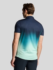 Lyle & Scott Blue Gradient Polo Shirt - Image 3 of 5