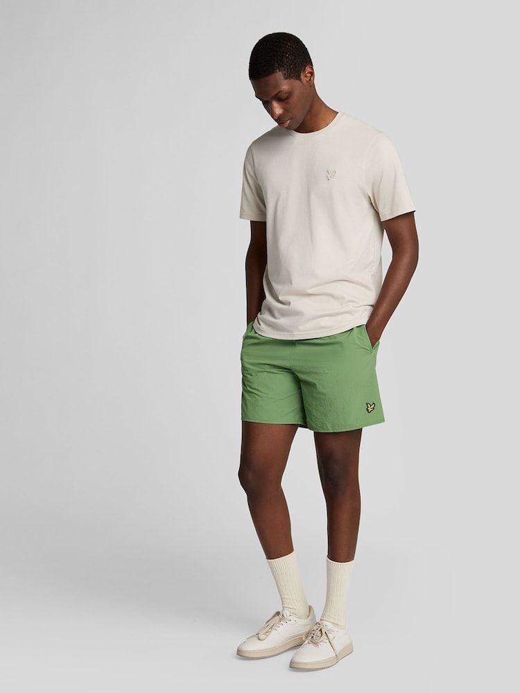 Verde tierra - Lyle & Scott Plain Swim Shorts - Imagen 1 de 5