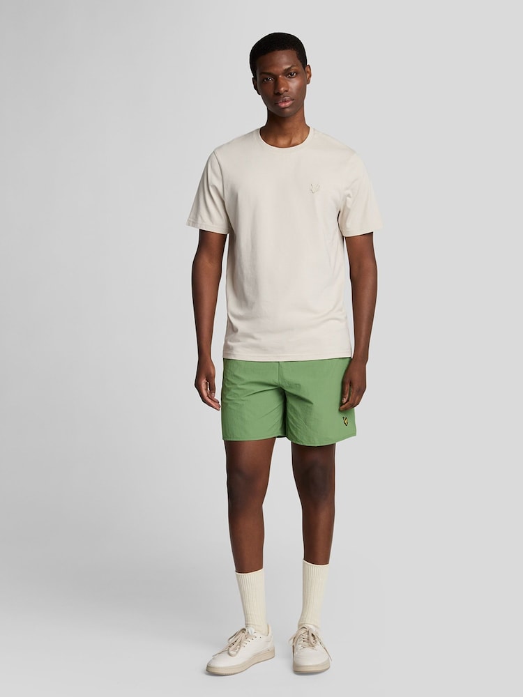 Verde tierra - Lyle & Scott Plain Swim Shorts - Imagen 2 de 5