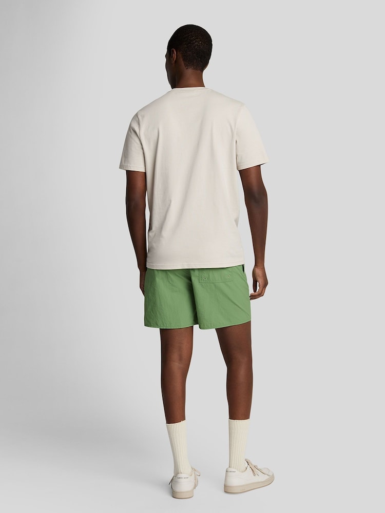 Lyle & Scott Green Ground Plain Swim Shorts - Image 3 of 5