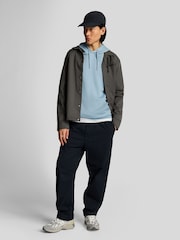 Lyle & Scott Blue 100% Cotton Superfine Pullover Hoodie - Image 4 of 5