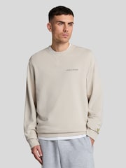 Lyle & Scott 100% bumbac brodat Guler rotund Hanorac - Image 1 of 5