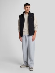 Lyle & Scott 100% bumbac brodat Guler rotund Hanorac - Image 4 of 5