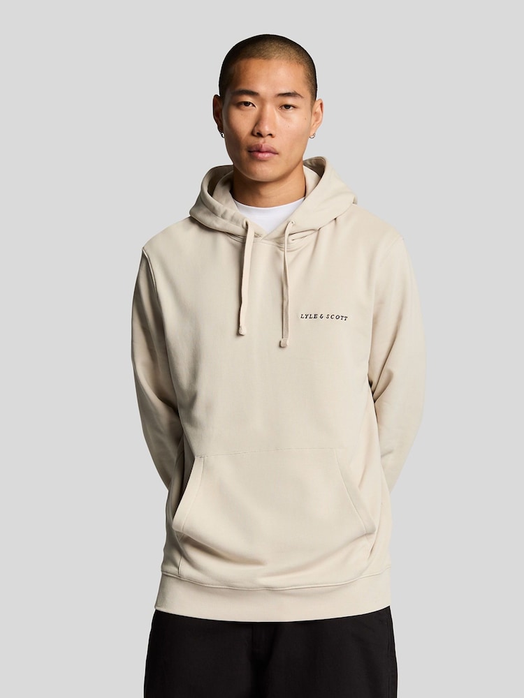 Hanorac brodat Lyle & Scott din bumbac 100% cu țesătură loopback - Image 1 of 5
