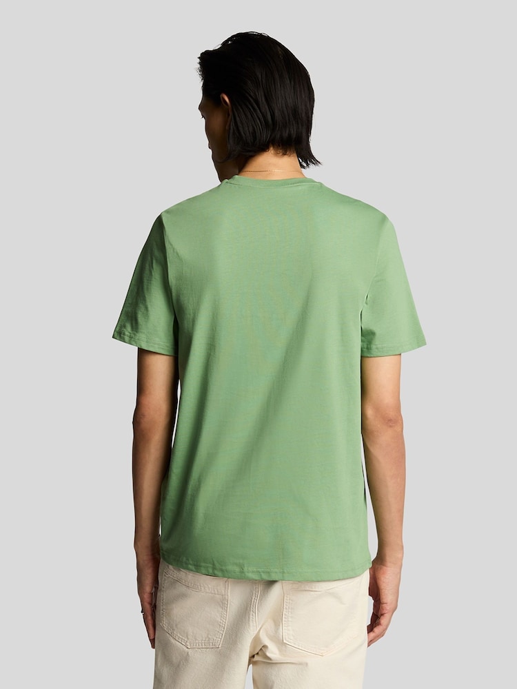 Lyle & Scott Green Cotton Plain T-Shirt - Image 2 of 5