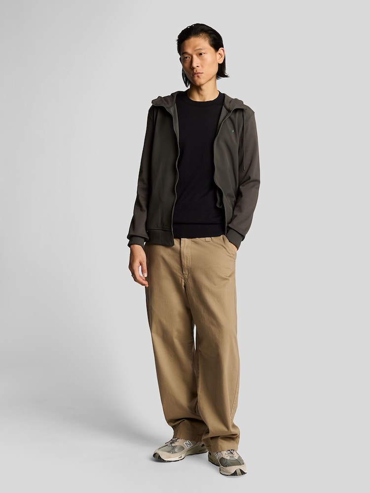Lyle & Scott Black 100% Cotton Tonal Superfine Crew Neck Jumper - Image 2 of 5