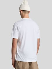 Lyle & Scott White 100% Cotton Established Heritage Graphic T-Shirt - Image 2 of 4