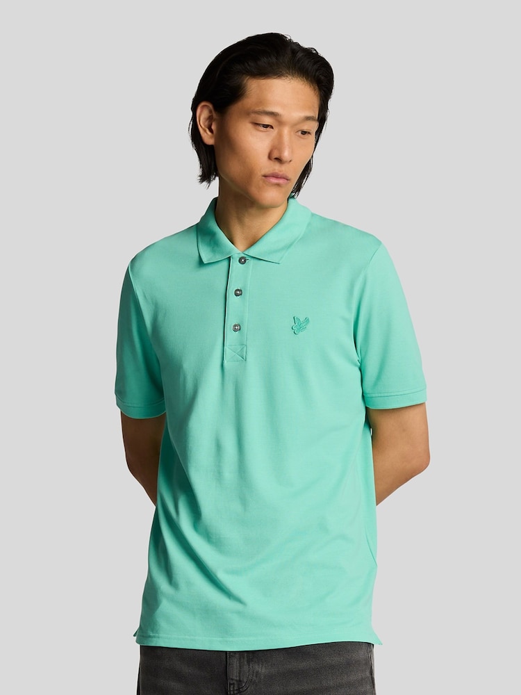 Lyle & Scott Green 100% Cotton Superfine Polo Shirt - Image 1 of 5