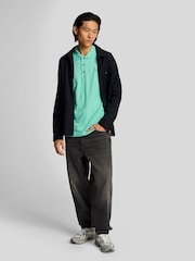 Lyle & Scott Green 100% Cotton Superfine Polo Shirt - Image 3 of 5