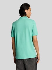 Lyle & Scott Green 100% Cotton Superfine Polo Shirt - Image 4 of 5