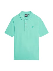 Lyle & Scott Green 100% Cotton Superfine Polo Shirt - Image 5 of 5