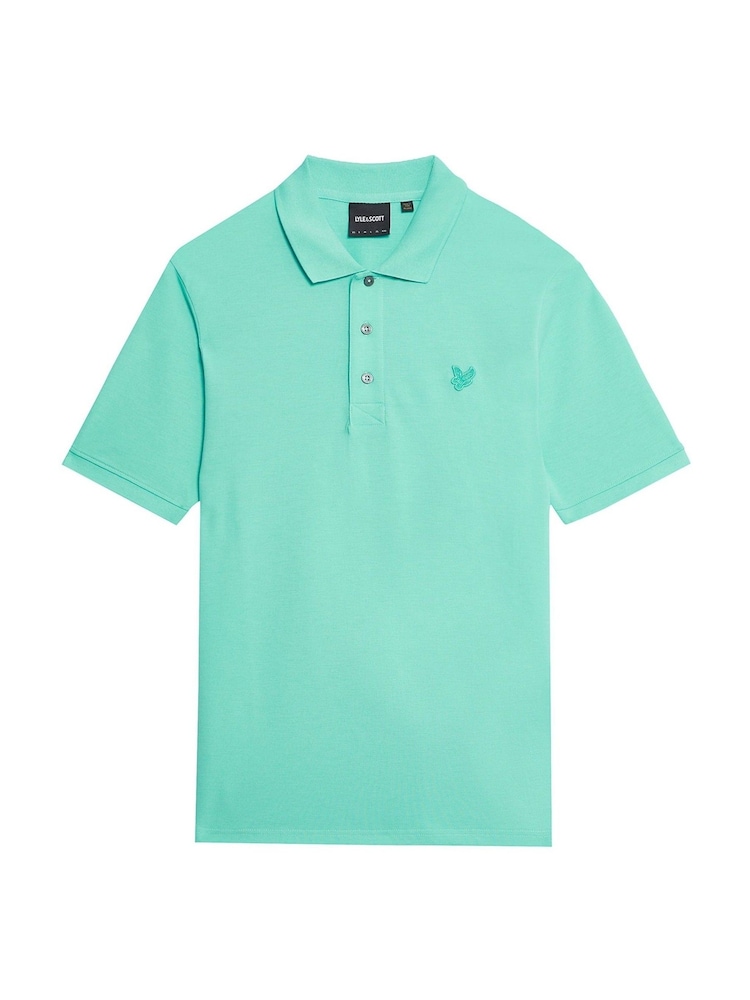 Lyle & Scott Green 100% Cotton Superfine Polo Shirt - Image 5 of 5