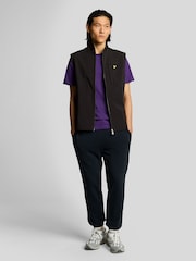Lyle & Scott Purple 100% Cotton Plain T-Shirt - Image 2 of 5