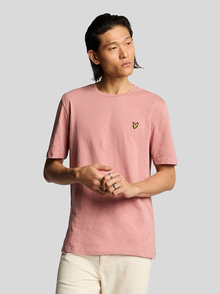 Lyle & Scott Red 100% Cotton Slub T-Shirt - Image 1 of 5