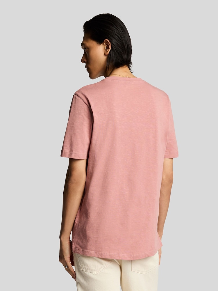 Lyle & Scott Red 100% Cotton Slub T-Shirt - Image 3 of 5