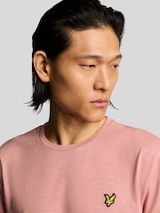 Lyle & Scott Red 100% Cotton Slub T-Shirt - Image 4 of 5