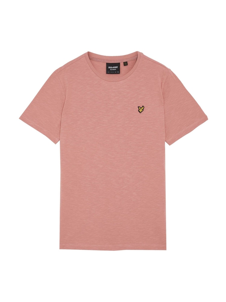Lyle & Scott Red 100% Cotton Slub T-Shirt - Image 5 of 5