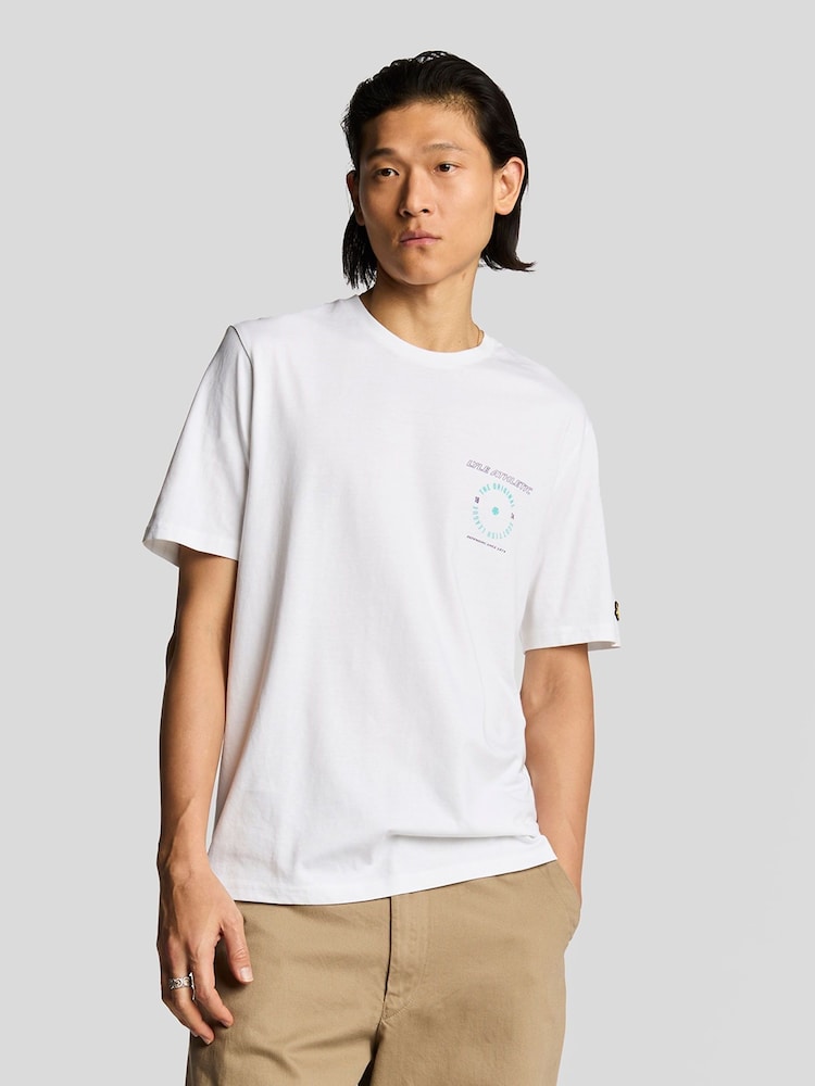 Lyle & Scott 100% Cotton Lyle Athletic Graphic T-Shirt - Imagen 1 de 5