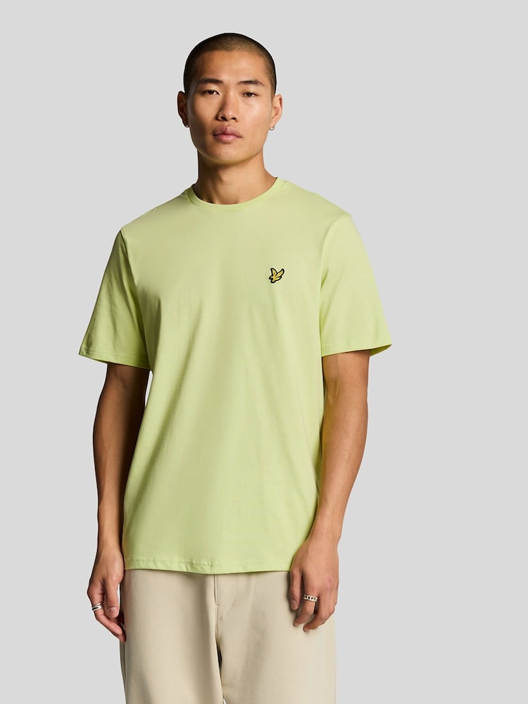 Lyle & Scott Yellow Cotton Plain T-Shirt - Image 1 of 5