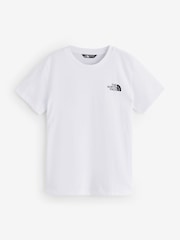 The North Face Chalk White Teen Simple Dome T-Shirt - Image 6 of 6
