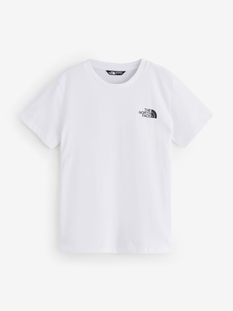The North Face Chalk White Teen Simple Dome T-Shirt - Image 6 of 6