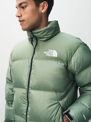 The North Face Green 1996 Retro Nuptse Puffer Jacket - Image 6 of 7