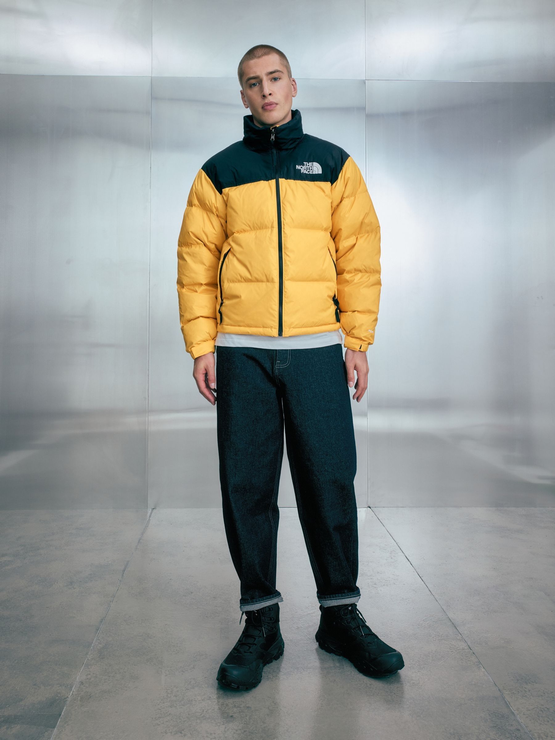 Buy The North Face Yellow 1996 Retro Nuptse Jacket from Next South