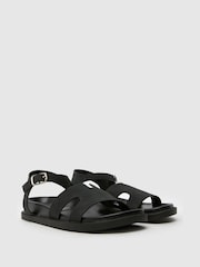 Schuh Tippi Footbed Black Sandals - Image 2 of 4