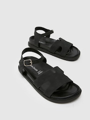 Schuh Tippi Footbed Black Sandals - Image 3 of 4