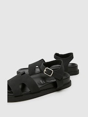 Schuh Tippi Footbed Black Sandals - Image 4 of 4