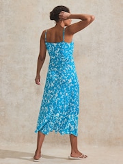 Ro&Zo Leaf Keyhole Cami Dress - Image 2 of 3