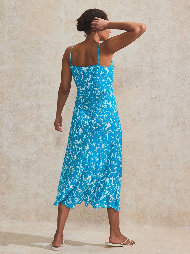 Ro&Zo Leaf Keyhole Cami Dress - Image 2 of 3