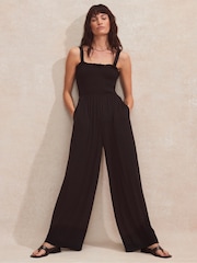 Ro&Zo Shirred Bodice Jersey Jumpsuit - Imagen 2 de 4