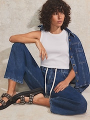 Ro&Zo Blue Denim Drawstring Waist Jeans - Image 2 of 5