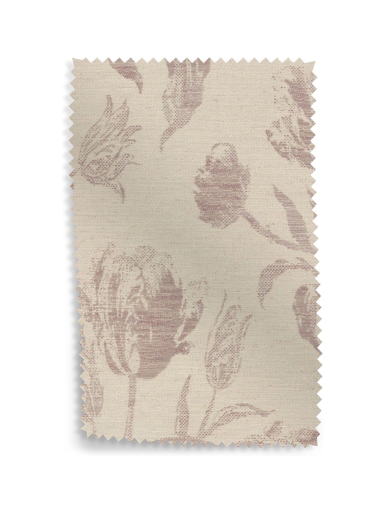 Laura Ashley Dusky Plum Purple Gosford Weave Upholstery Swatch - Image 1 of 1