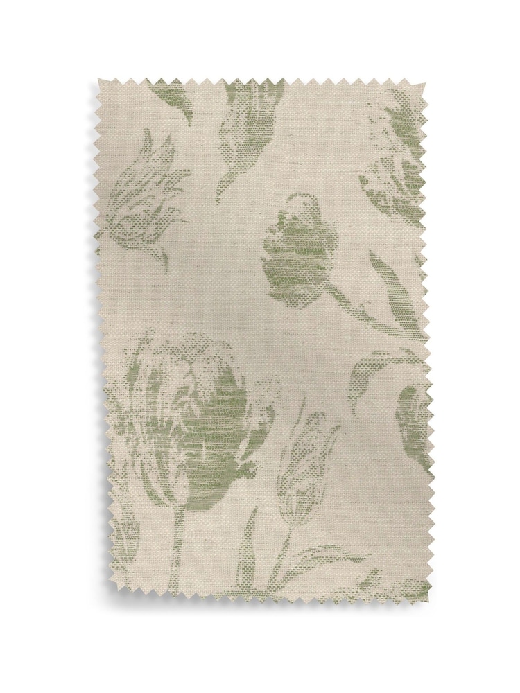Laura Ashley Sage Green Gosford Weave Upholstery Swatch - Image 1 of 1