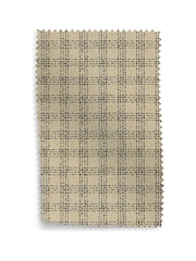 MADE.COM Natural and Black Declan Check Upholstery Swatch - Image 1 of 1
